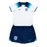 England Fotballklær Hjemmedraktsett Barn VM 2022 Kortermet (+ korte bukser)
